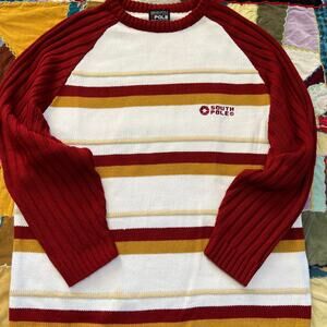 Y2K Southpole Red/Tan/White Sweater XL
